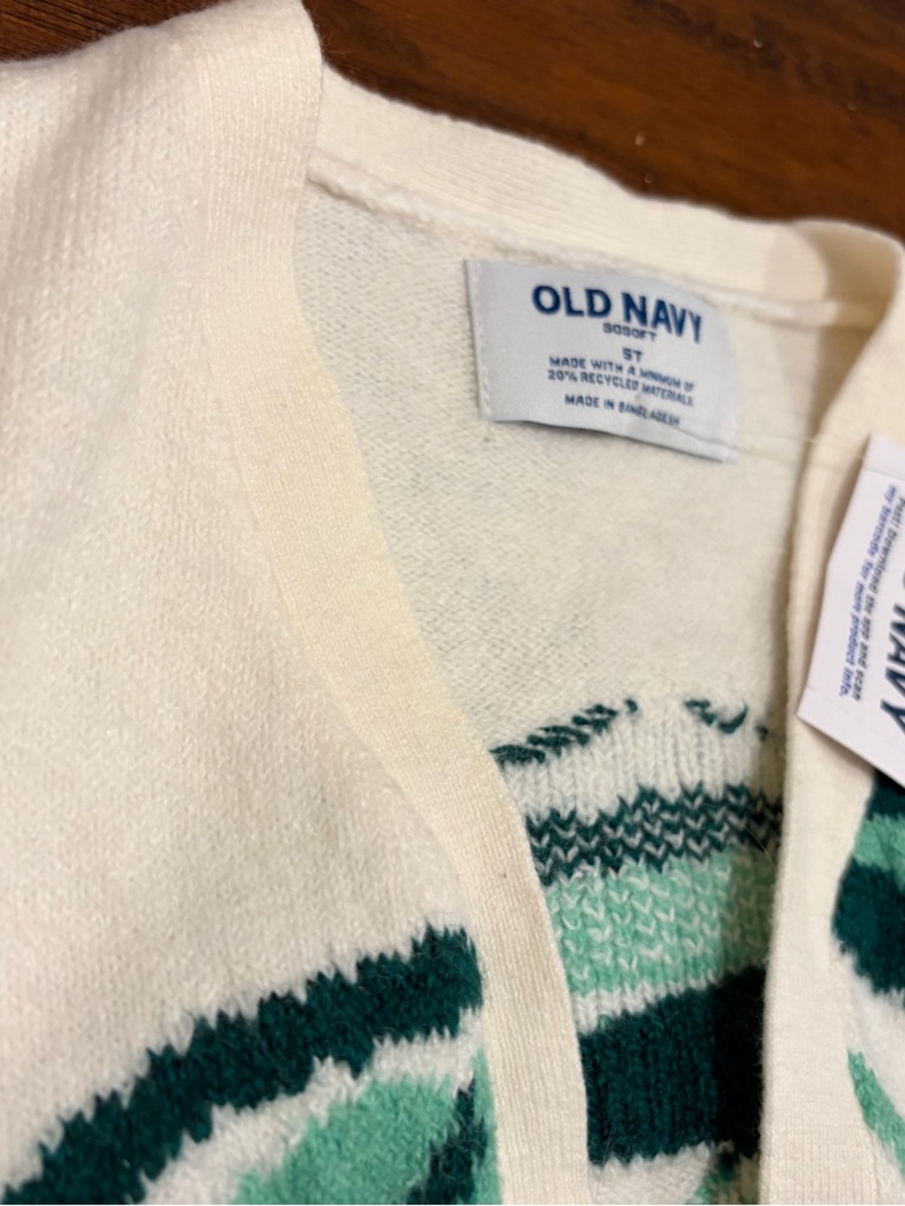 OLD NAVY SoSoft Open-Front Cherry Graphic Sweater for Toddler Girls-NWT 5T - Picture 6 of 7